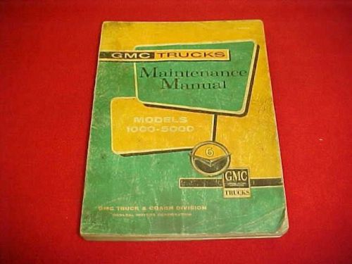 1960 1961 gmc 1000 1500 2500 truck original service shop repair manual 60 61