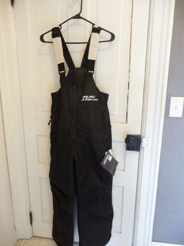 Nwt hjc storm snowmobile bibs black small