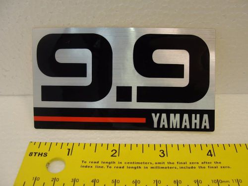 Oem yamaha 9.9 hp outboard motor top cowling rear decal (6e7-42678-10-00) new oe