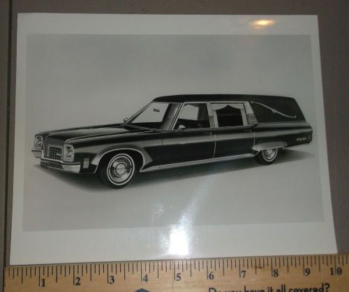 1972 c b cotington funeral coach hearse oldsmobile chassis brochure b&amp;w photo