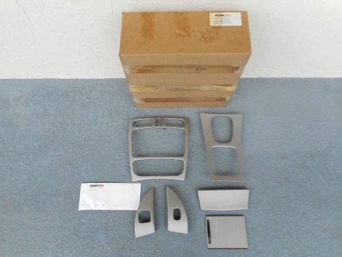 2000-2006 mercedes-benz w203 c-class c230 c320 silver matte 6-piece interior kit