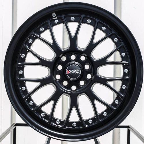 One 18x8.5 xxr 521 5x114.3 25 flat black wheel fit is gs ls lexus s2000 evo