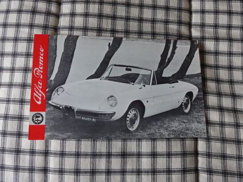 1967 alfa romeo duetto dealers post card excellent rare