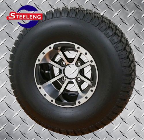 Golf cart 10x7 storm trooper wheels and 22x9.5-10 turf/street tires (4)