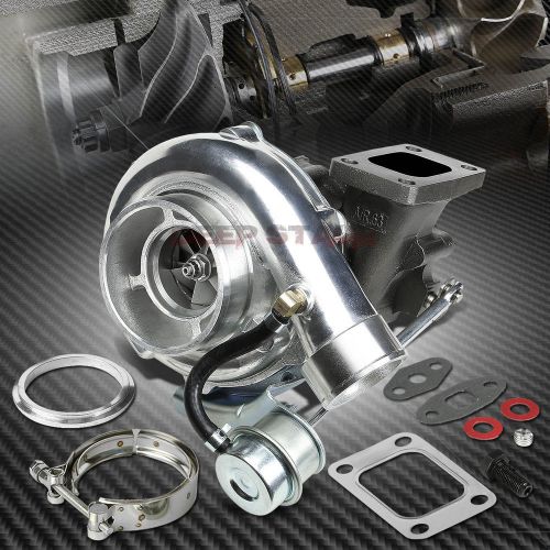 T04e t3/t4 a/r.63 57 trim v-band 300hp stage 3 polished anti-surge turbo charger