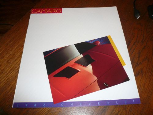 1986 chevrolet camaro sales brochure -  buy one get a second one free