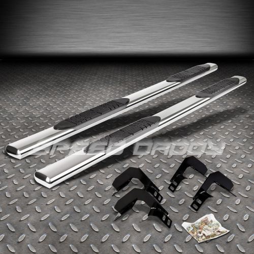 99-16 ford f-250/350/450 super duty extended stainless 5&#034; chrome nerf step bars