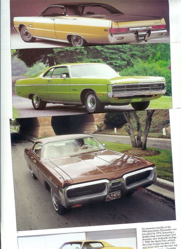 1969 1970 1971 1972 1973 plymouth fury vip color 12 page article sport i ii iii