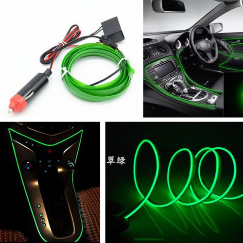 Auto car el wire green cold light lamp neon lamp atmosphere lights unique decor