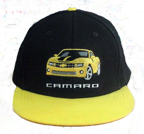 Camaro by chevrolet embroidered flat brim flex fit cap