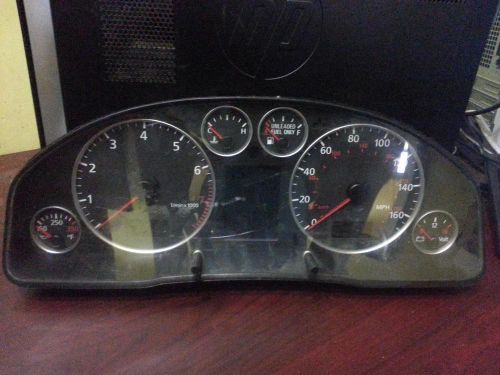 Audi audi a6 speedometer (cluster), thru vin 50000, 160 mph 04