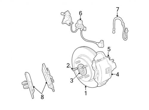 Chrysler oem chrysler disc brake caliper 05010032aa image 4