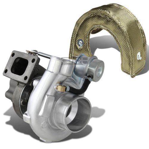 Gt2860 t25 t28 turbocharger turbo int wastegate 5bolt dp 300hp+titanium blanket