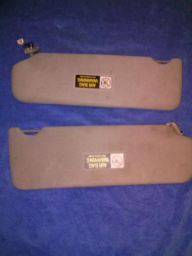 Pair 98 - 03 jaguar xj8 xjr vanden plas factory sunvisors used