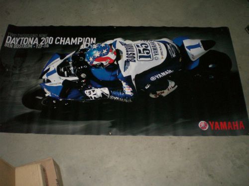 Yamaha daytona 200 champion bostrom banner - yamaha daytona banner r1 r6 banner