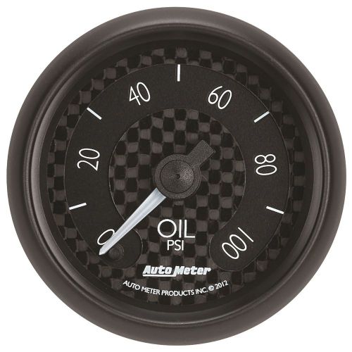 Auto meter 8053 gt series; electric oil pressure gauge