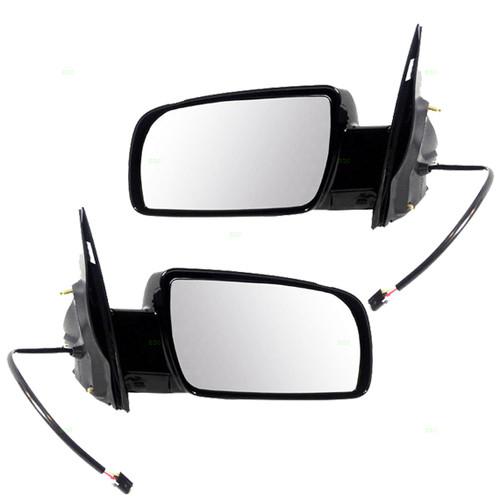 New pair set power side view mirror glass housing 88-98 gmc safari chevy astro