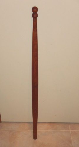 Vintage wooden yacht flagpole bow or stern 39.5&#034; mast flagstaff boat