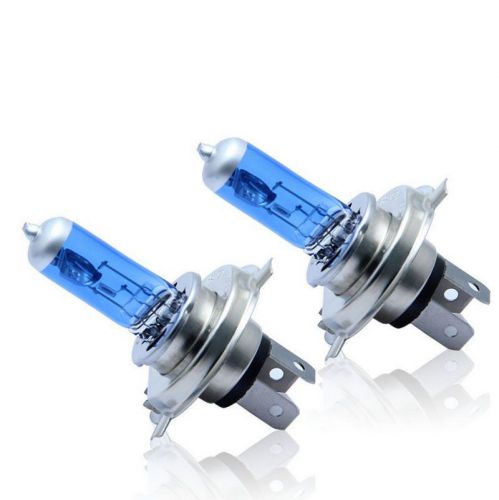 2x h4 55w 12v super white fog lights halogen bulb high power car headlight lamp