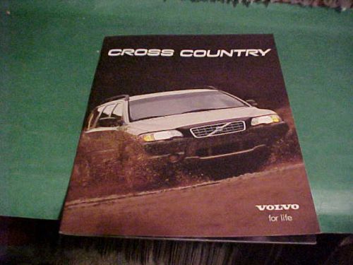 Volvo cross country 2000 auto dealer brochure/book