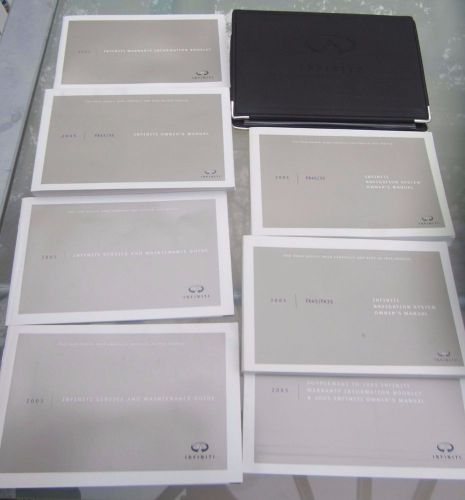 2005 infiniti fx45 / fx35 factory owners manual set and case