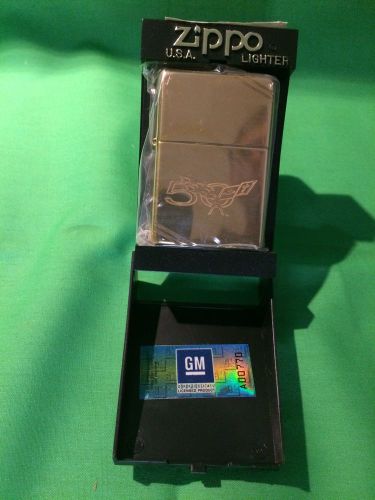 Brand new rare 2003 chevy corvette 50th. anniversary gm licensed zippo lighter