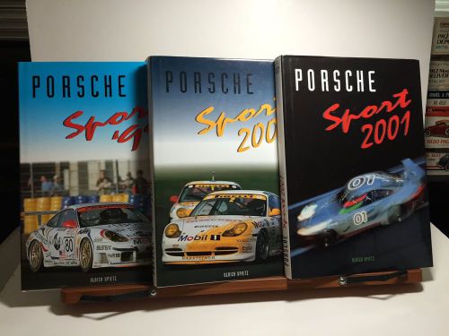 Porsche sport 1999,2000,2001 hard cover books by ulrich upietz