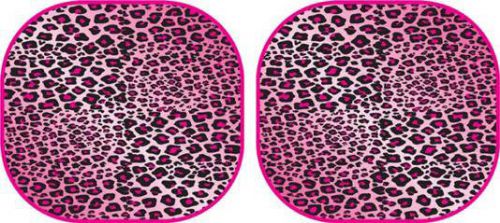 Pink leopard magic shade windshield sunshade sun shade (standard size)