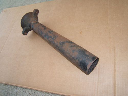 Vintage large car or truck horn bell tube cast iron base no 199  metal tube