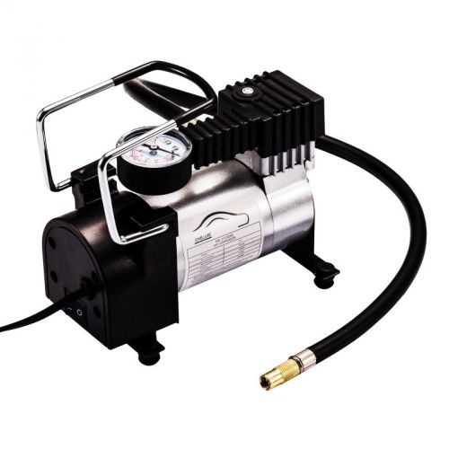 Portable 12v car motorcycle motor bike air compressor wheel tyre inflator pump