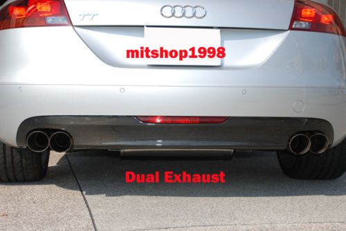 Audi 8j mk2  tt 06-10 carbon rear diffuser- single/dual