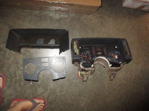 84-88 fiero instrument cluster &amp; dash bezel surrond indy series 2.5 4cyl parts