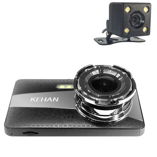 Kehan k300 full hd 1080p dual lens car dvr dash cam 4.0&#034; screen g-sensor 64gb