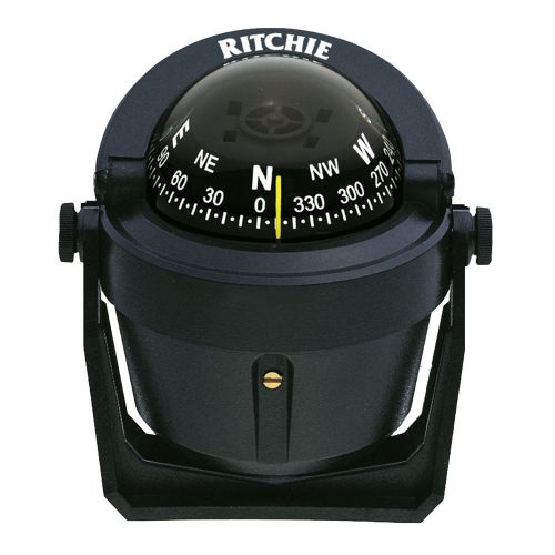 Ritchie b-51 explorer compass - bracket mount - black -b-51