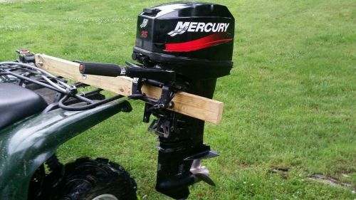 Mercury mariner 25hp 2 stroke boat motor outboard 25 horsepower tiller has knock