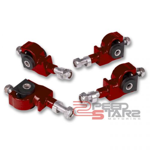 Cb/da/dc/bb adjustable+1.25-3 steel front suspension red camber adjuster kit