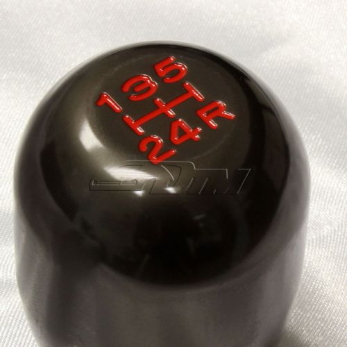 Jdm gun metal 5 speed type-r manual aluminum gear stick shift shifter knob cc