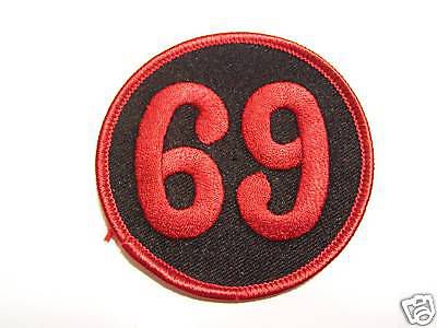 #0474 motorcycle vest patch 69