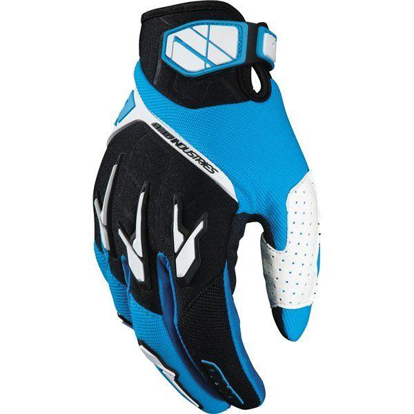 New one industries drako gloves 9 medium  mx atv  dual sport  cyan/black