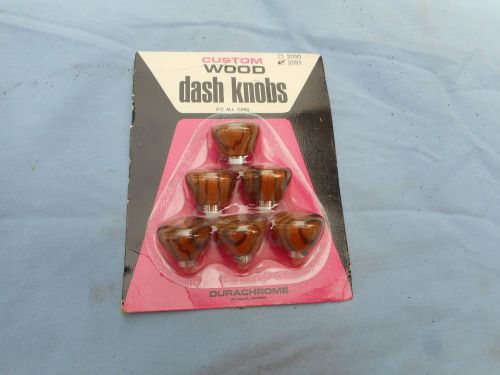 Nos cal custom wood dash knobs  chevrolet ford dodge radio pontiac buick olds