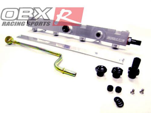 Obx polish aluminum fuel rail fits 2002 03 04 05 2006 civic si 2.0l k20a3 k20z3