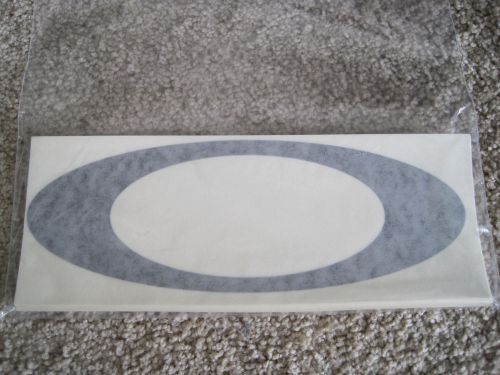 *5-pack* oakley ellipse logo vinyl die-cut window sticker black 6&#034;