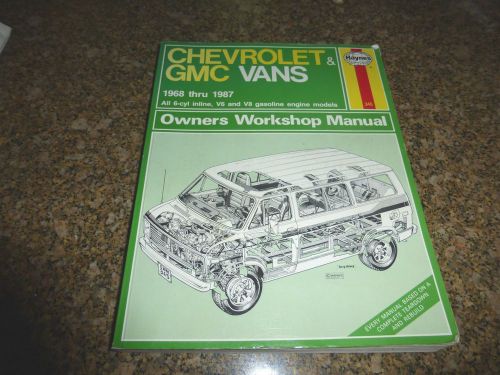 Haynes chevrolet gmc vans 1968 - 1987 workshop manual #345