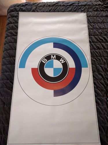 Bmw motorsport banner 26&#034;5/8 x 46&#034;