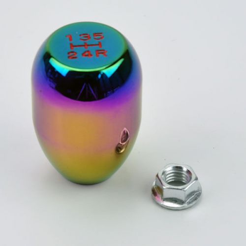 Jdm neo chrome  5 speed type r style gear shift knob fits honda acura