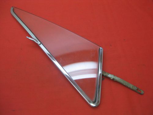 1965-1968 impala convertible left vent window frame &amp; glass (clear)    3137