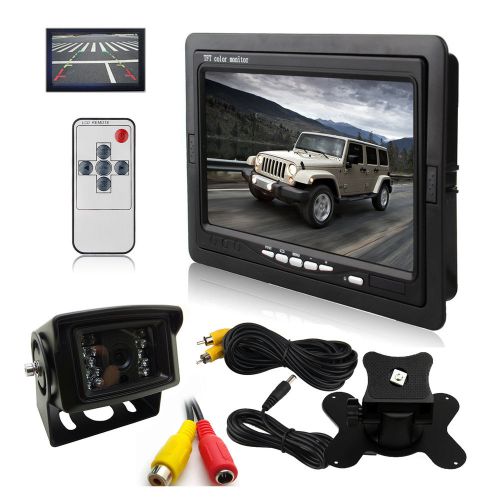 Hd 7&#034; tft lcd monitor+truck bus trailer reversing camera night vision waterproof