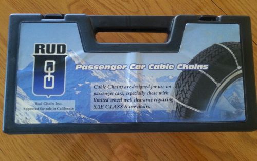 New in tote rud car cable tire chains stock #103 fits various tire sizes manual