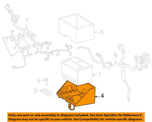 Ram chrysler oem 13-14 3500 6.7l-l6-battery tray 68095940af