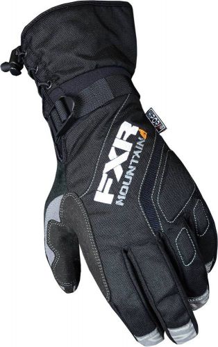 New fxr-snow attack lite gauntlet adult waterproof gloves, black, xl